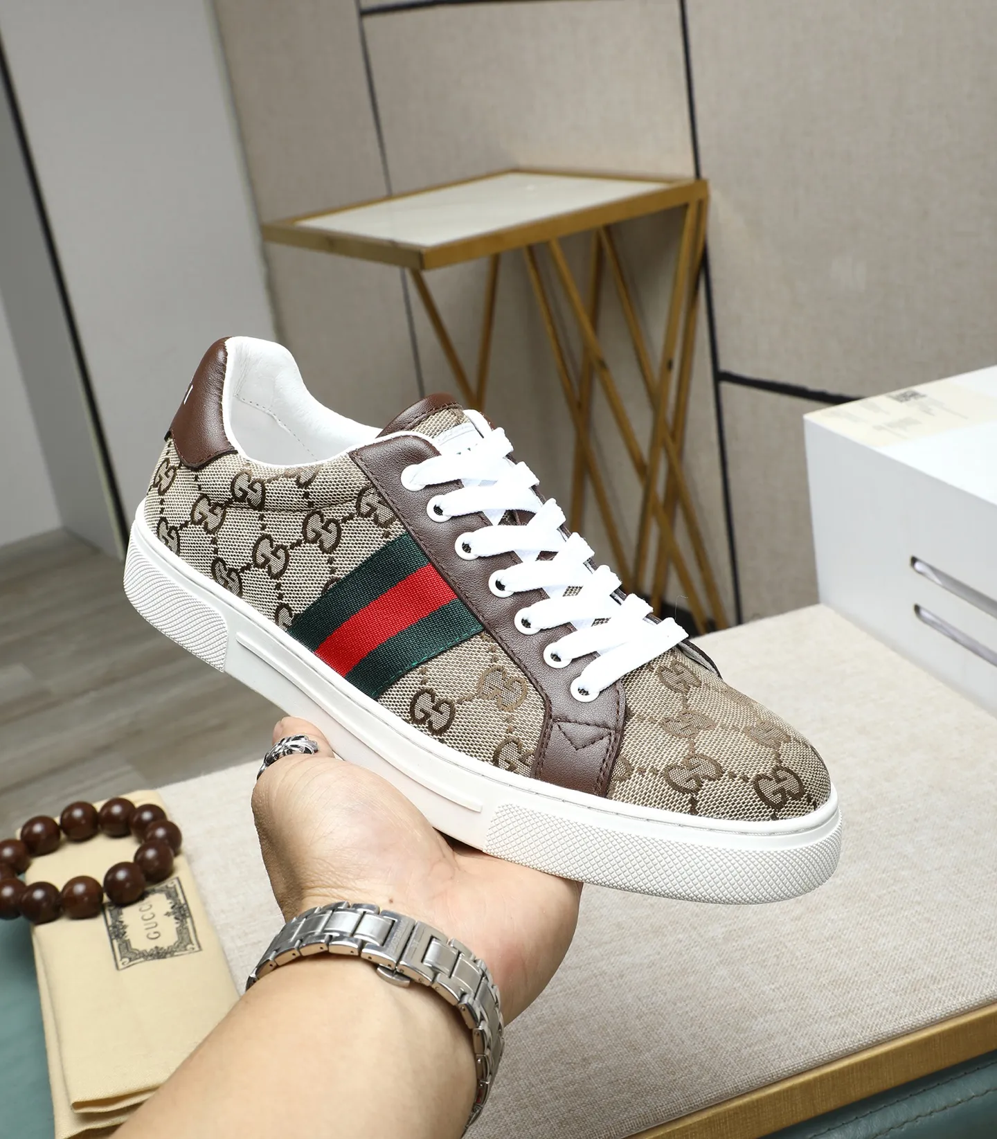 Men's shoes💰420 GUCCI🔍🔍latest spring style On sale at the same time at the counter, original calfskin imported from Italy, genuine leather lining, (high-end, luxury, and class) exquisite workmanship, soles: original soles specially provided by the original factory, ⚠Exclusive double-layer movable molded soles are super comfortable⚠, real photos🎬The real ones are better🔍🔍"High quality·Follow the order" code number 38-44